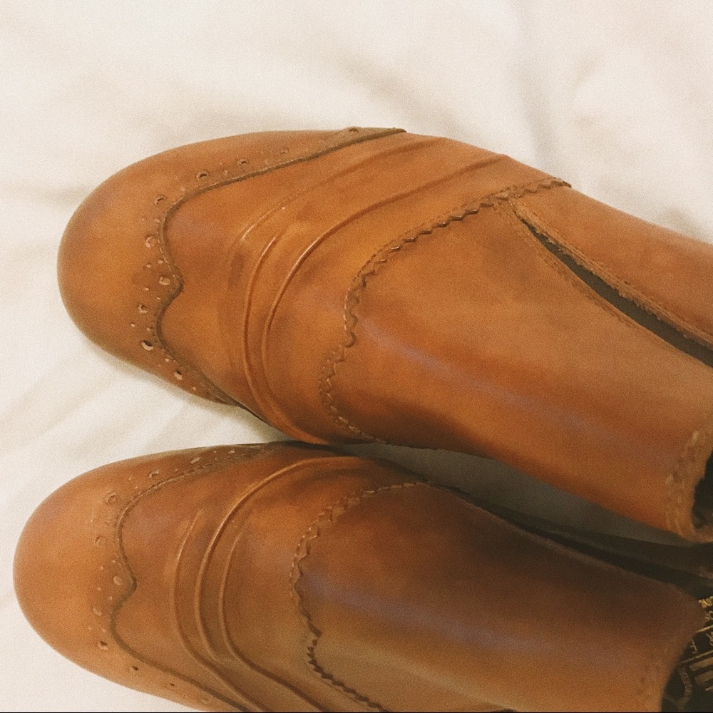 beautiful brown Rieker shoes